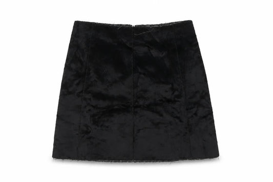 Front view of Zara Woman Black XS Pencil Skirt