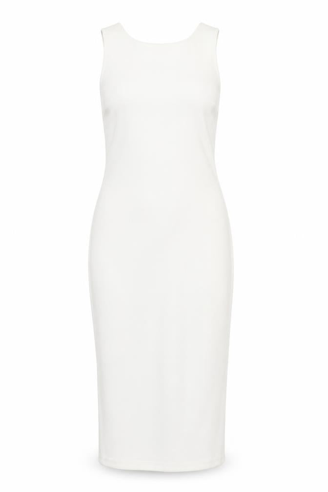 Zara Women's White Sleeveless Dress - Size S