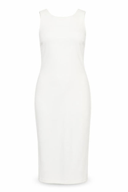 Zara Women's White Sleeveless Dress - Size S
