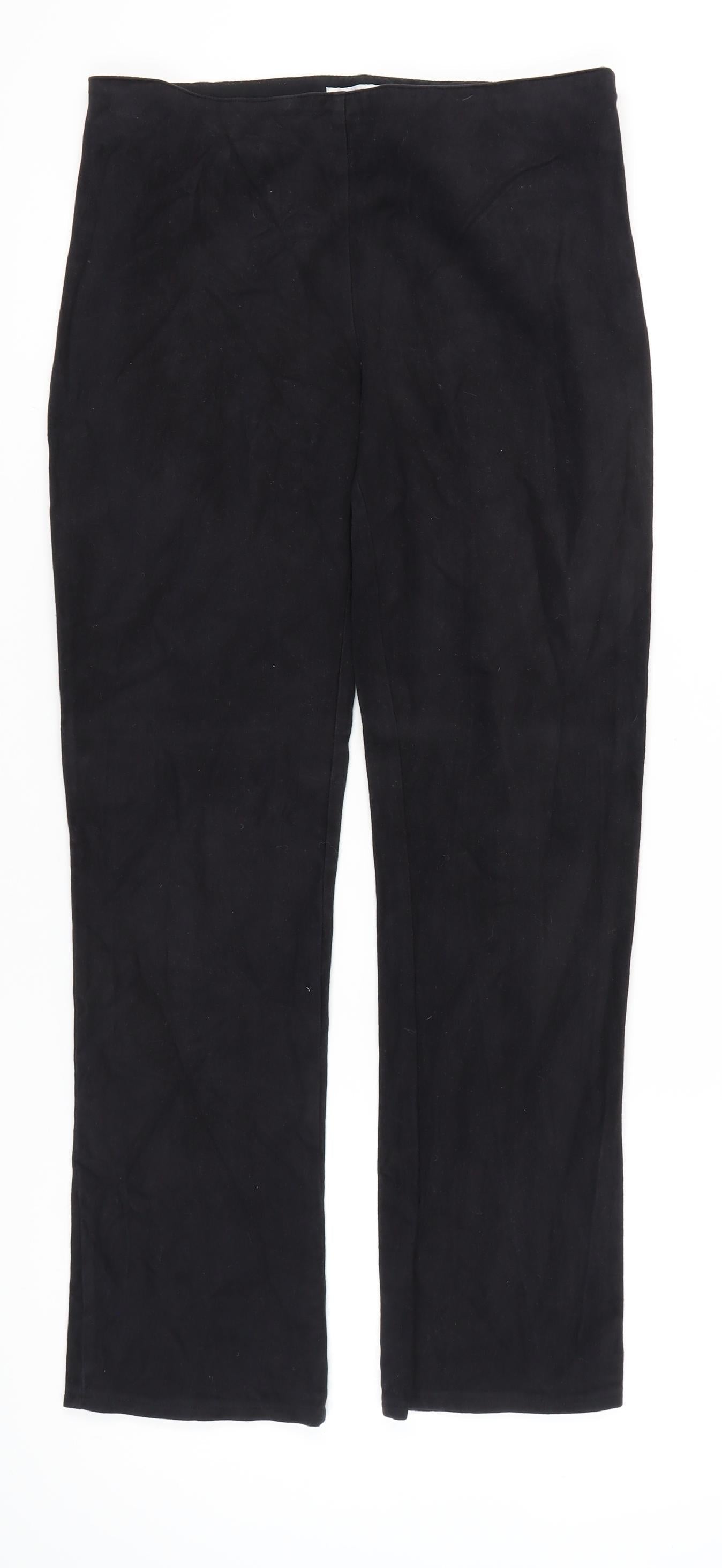 Womens UK Size 16 Oasis   Black Trousers
