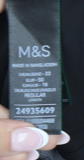 Marks and Spencer Women's Black Pencil Skirt Size 22