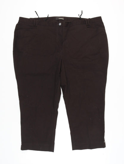 COSMA Women's Black Trousers, Size 28 - Classic Style