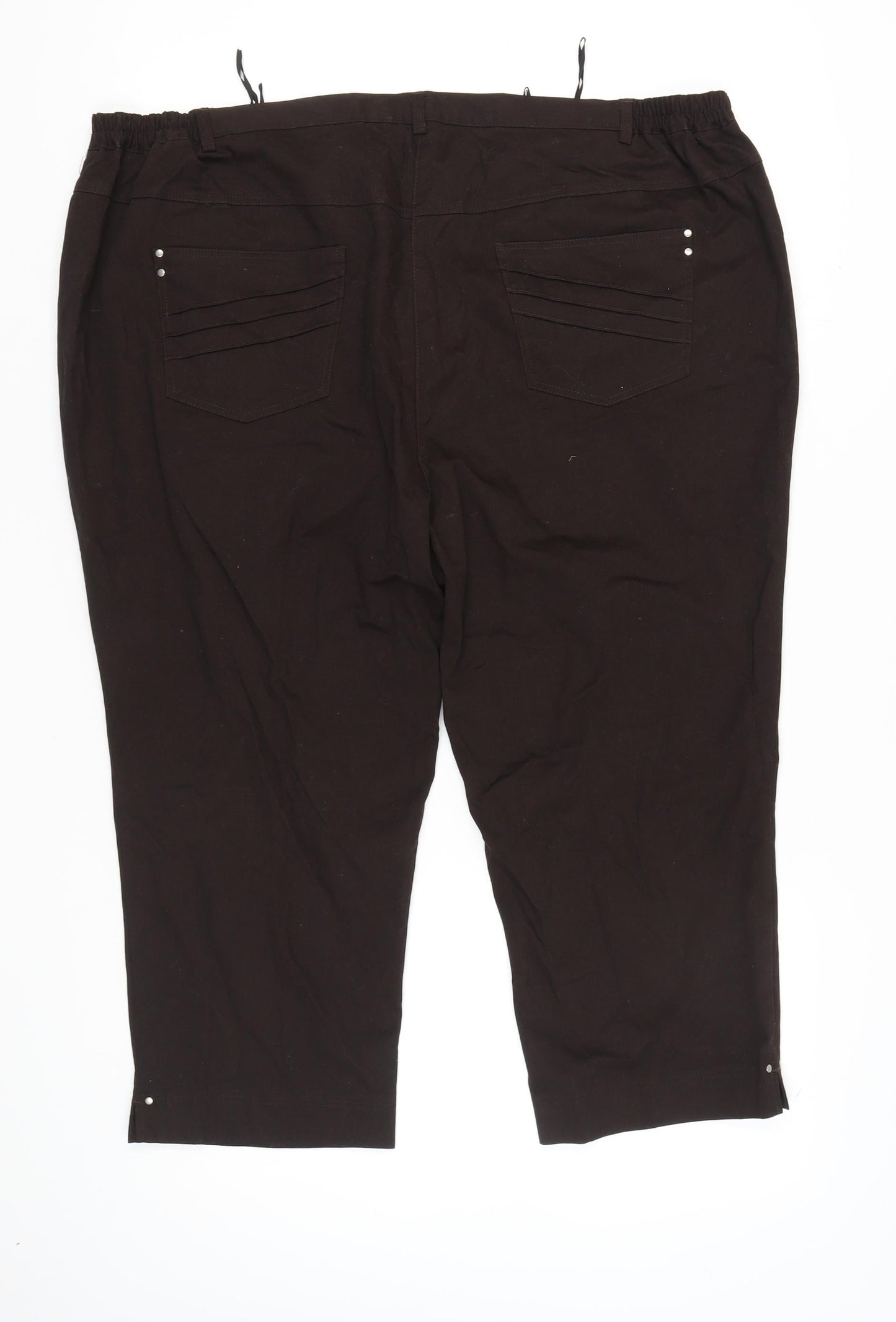 COSMA Women's Black Trousers, Size 28 - Classic Style