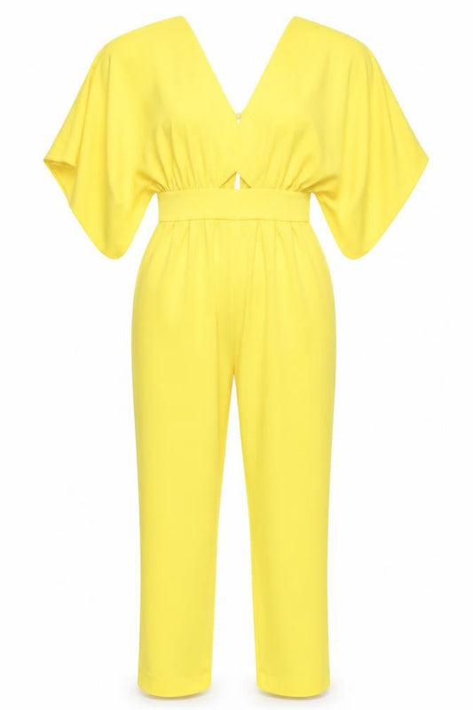 Womens UK Size 8 ASOS One-Piece Yellow Jumpsuit