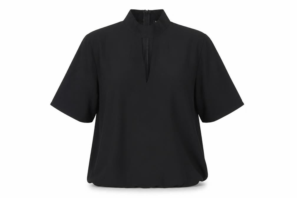Womens UK Size 14 Boohoo Black Basic Blouse