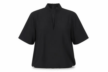 Womens UK Size 14 Boohoo Black Basic Blouse