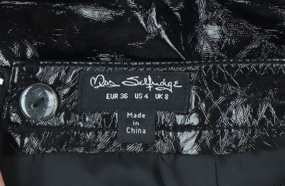 Miss Selfridge Women's Black Pencil Skirt Size 8