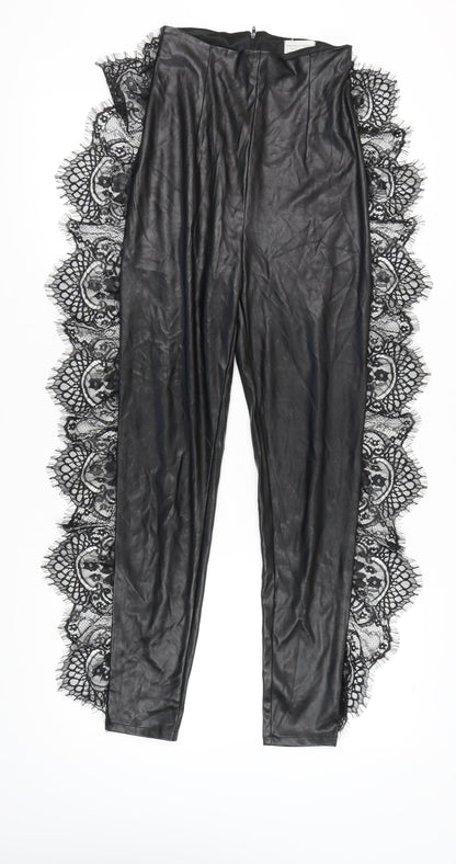 The Dolls House Women's Black Lace Leggings S