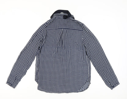 Elodie Women's Blue Polka Dot Long Sleeve Blouse