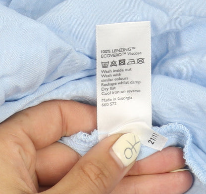 John Lewis Women's Blue Blouse, Size 14, Long Sleeve