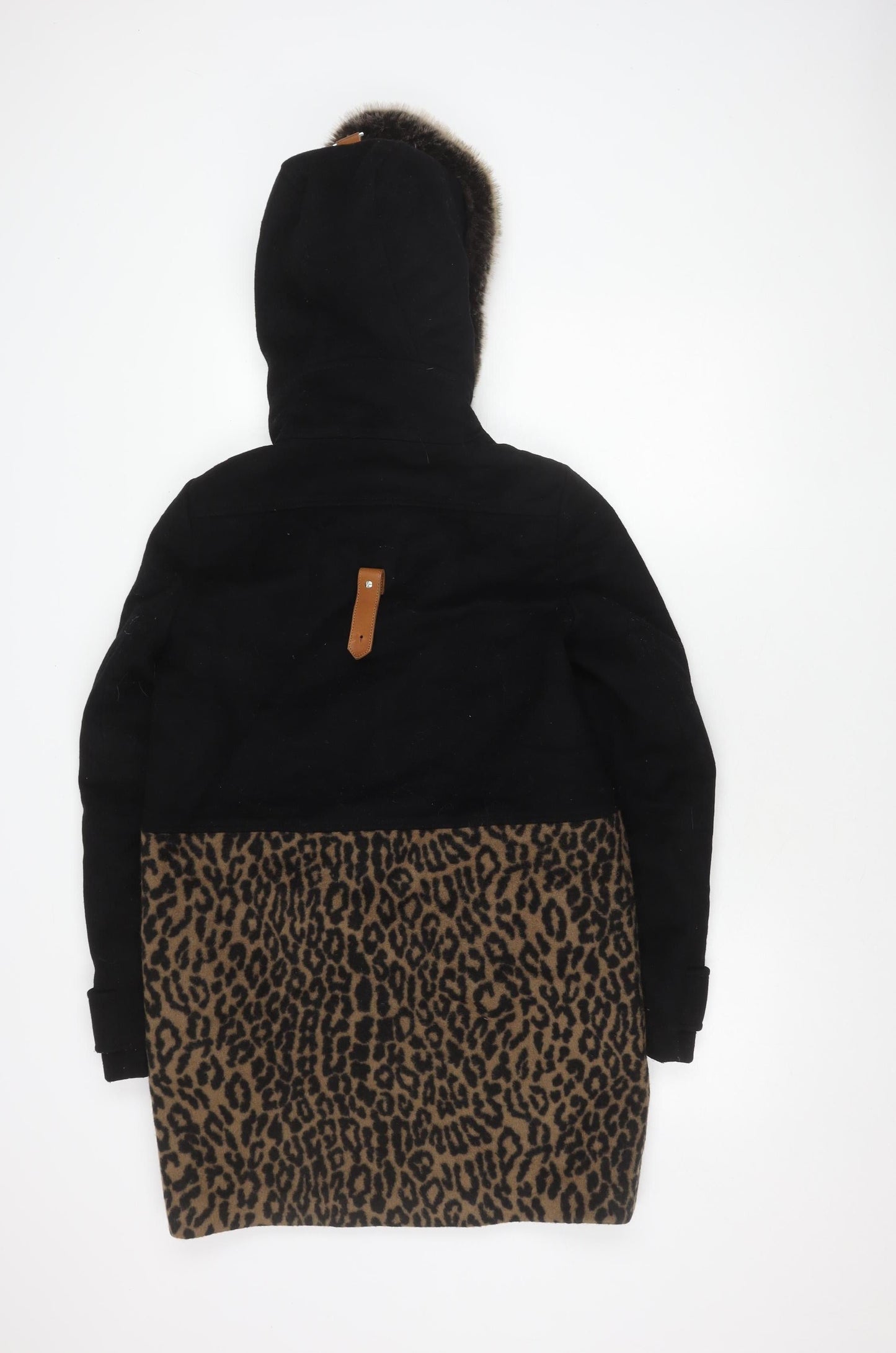 Womens UK Size 8 Karen Millen Black Parka Coat