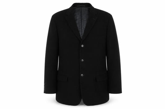 Mens UK Size L Dehavilland Black Overcoat