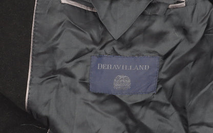 Mens UK Size L Dehavilland Black Overcoat