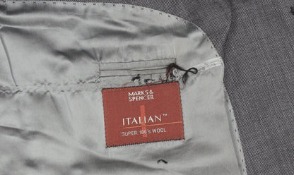 Marks and Spencer Men's Grey Blazer Medium