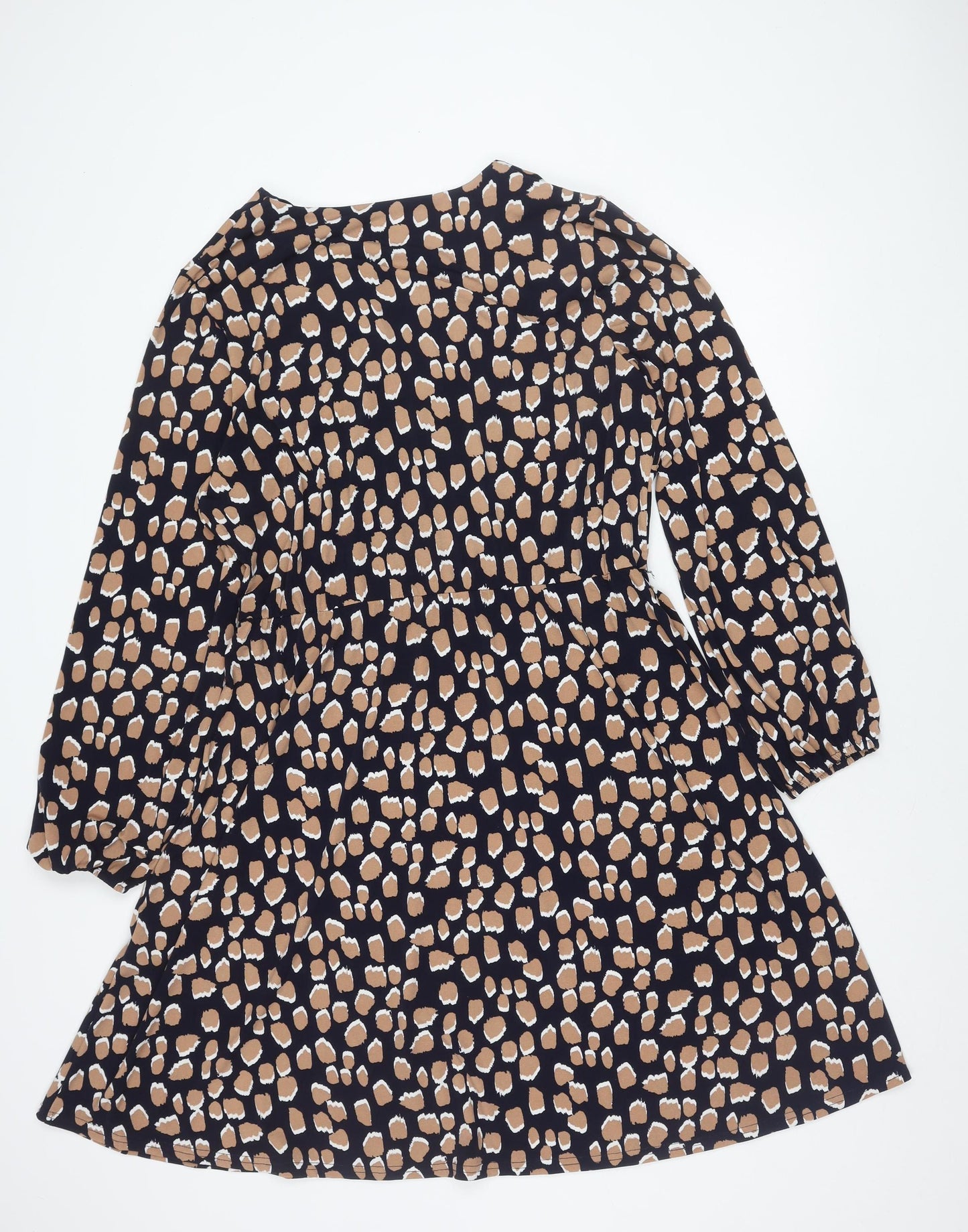 Roman Women's Multi Animal Print Long Sleeve Dress