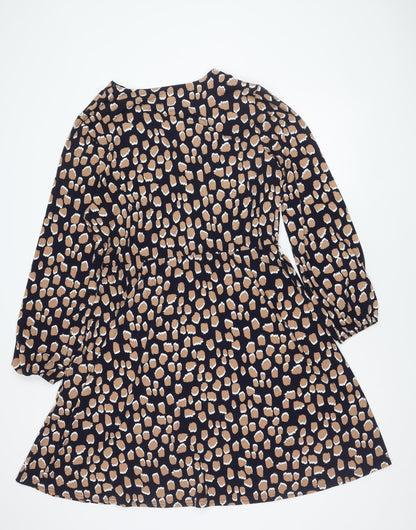 Roman Women's Multi Animal Print Long Sleeve Dress