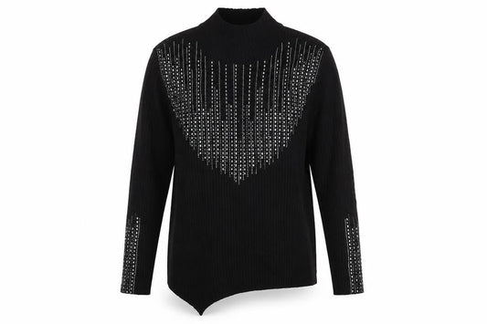 Womens UK Size XL Klass Black Tunic Jumper