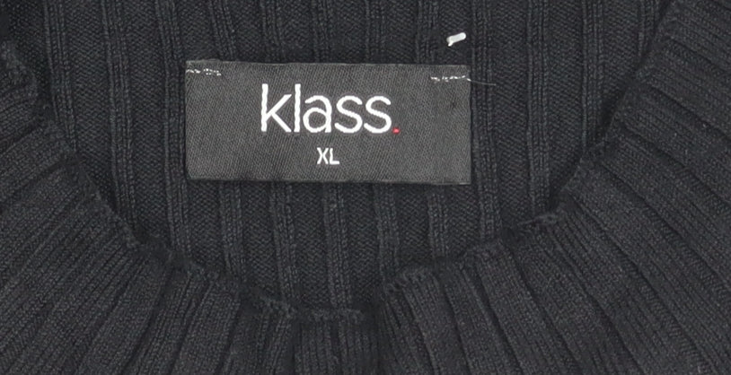 Womens UK Size XL Klass Black Tunic Jumper