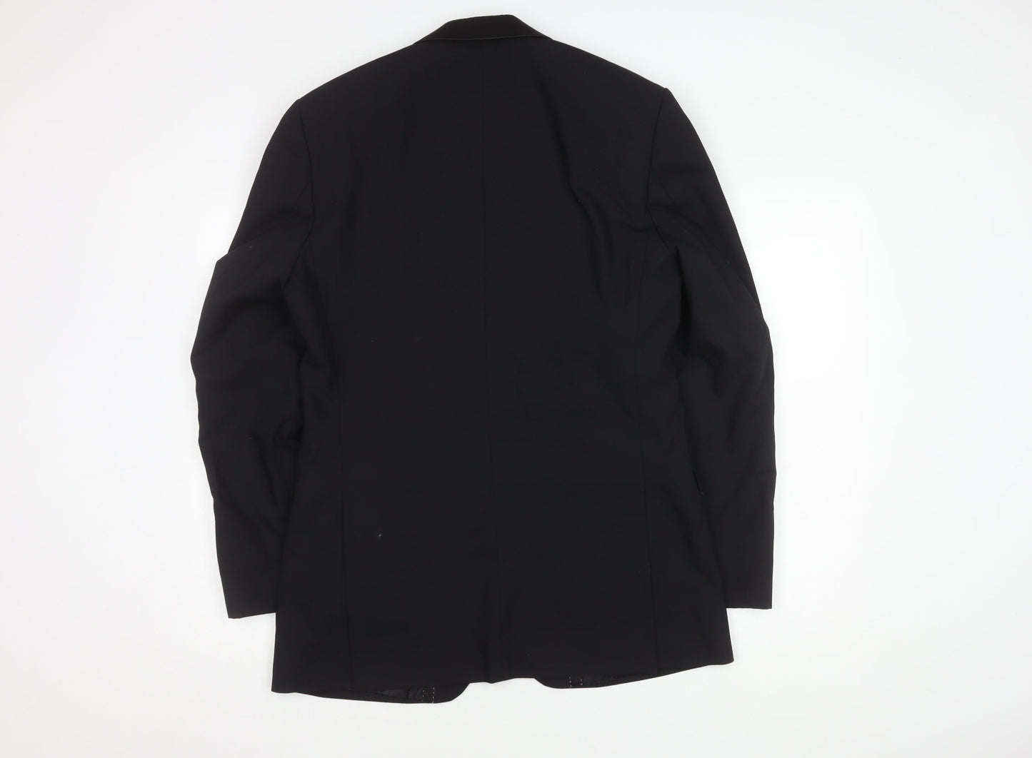 Mens UK Size 38 Jeff Banks Regular Black Suit Tuxedo