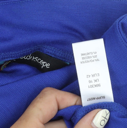 Kaleidoscope Women's Blue Skirt Size 16