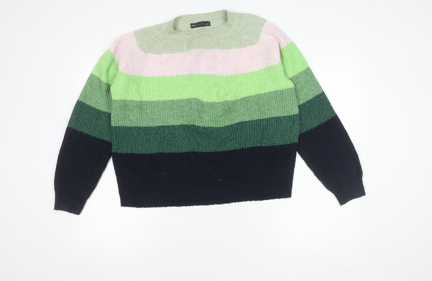 Womens UK Size M Marks and Spencer Multicoloured Pullover Jumper