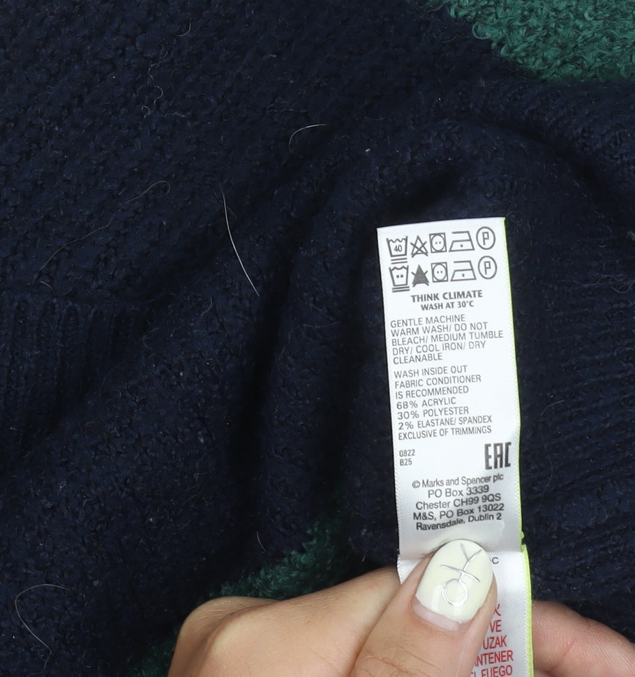 Womens UK Size M Marks and Spencer Multicoloured Pullover Jumper