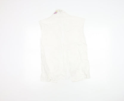 Womens UK Size 10 Whistles White Tunic Blouse