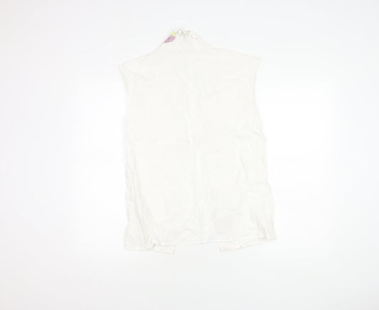 Womens UK Size 10 Whistles White Tunic Blouse