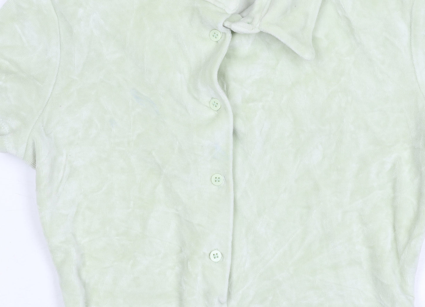 Bershka Women's Green Short Sleeve Playsuit S