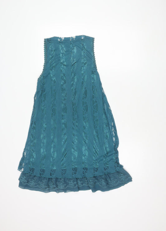 Izabel London Women's Blue Lace Dress Size 12