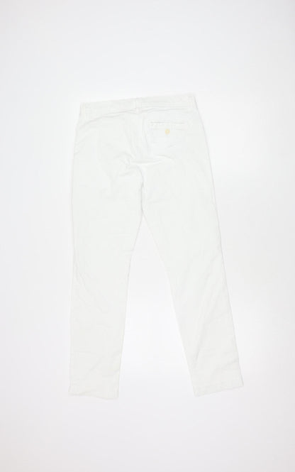 Womens UK Size 26 J Brand Slim Fit Casual White Trousers