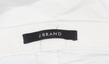 Womens UK Size 26 J Brand Slim Fit Casual White Trousers