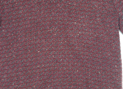 Fat Face Men's Red Wool Pullover Jumper Size S