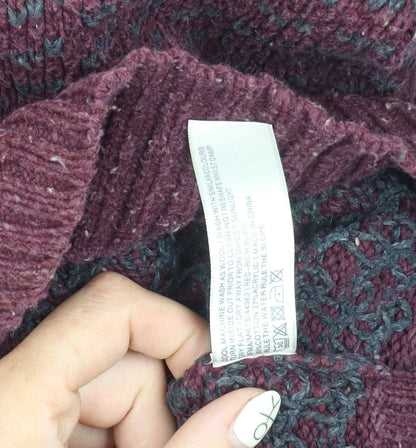 Fat Face Men's Red Wool Pullover Jumper Size S