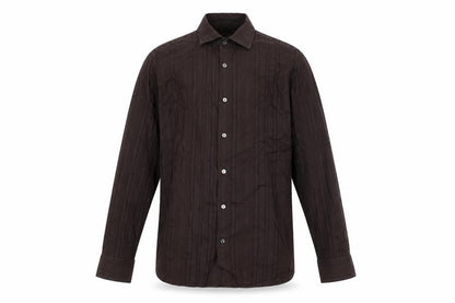 Banana Republic Men's Brown Button-Up Shirt L