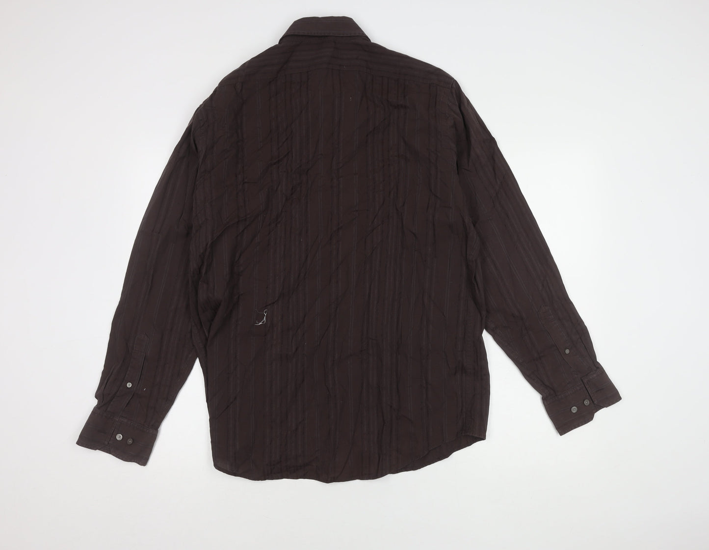 Banana Republic Men's Brown Button-Up Shirt L