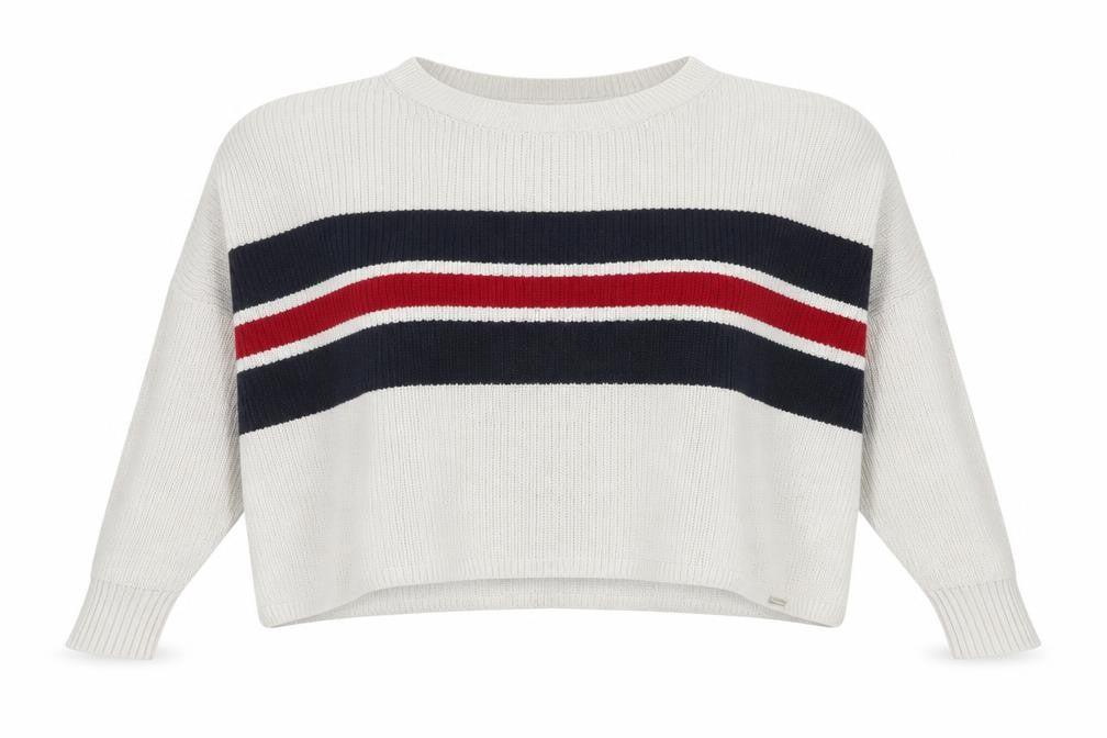 Womens UK Size S Hollister White Pullover Jumper