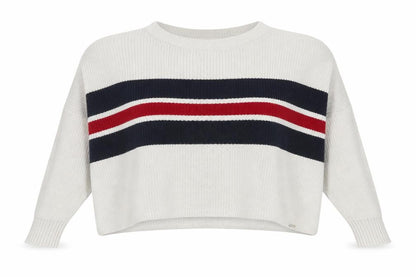 Womens UK Size S Hollister White Pullover Jumper
