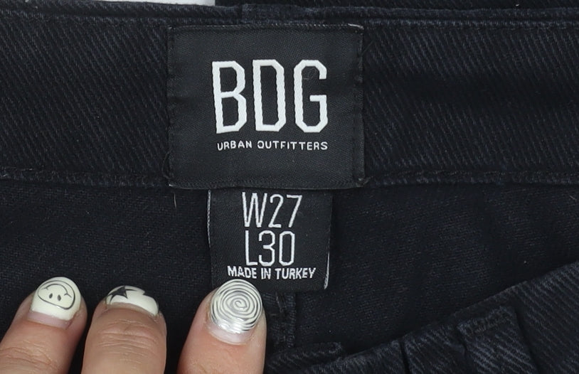 BDG Women's Black Cargo Trousers Size 8