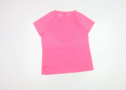 Nike Women's Pink Short Sleeve Active T-Shirt M