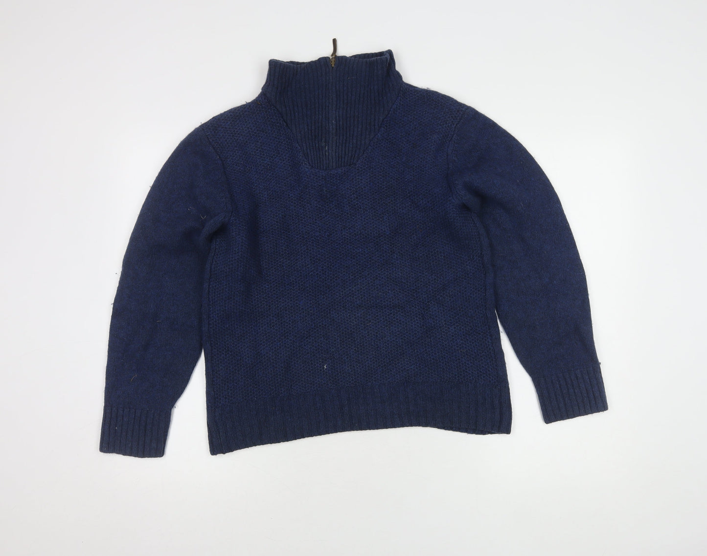 Peter Gribby Men's Blue Wool Cotton Jumper M