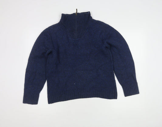 Peter Gribby Men's Blue Wool Cotton Jumper M