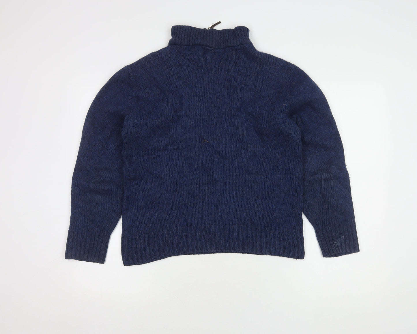 Peter Gribby Men's Blue Wool Cotton Jumper M