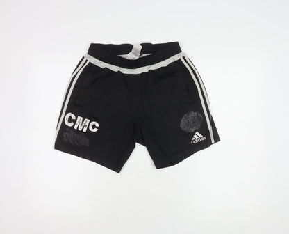 Adidas Men's Black Athletic Shorts, Size M