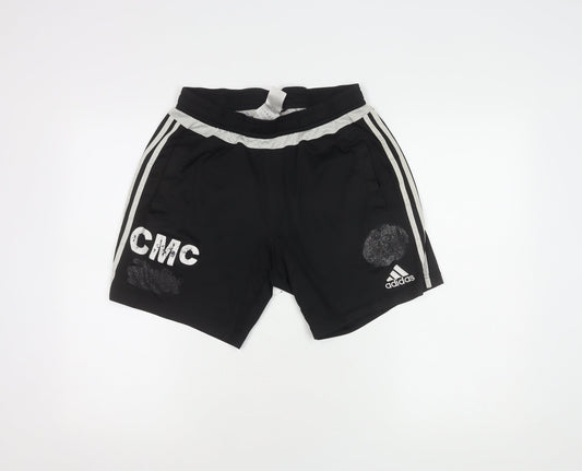 Adidas Men's Black Athletic Shorts, Size M
