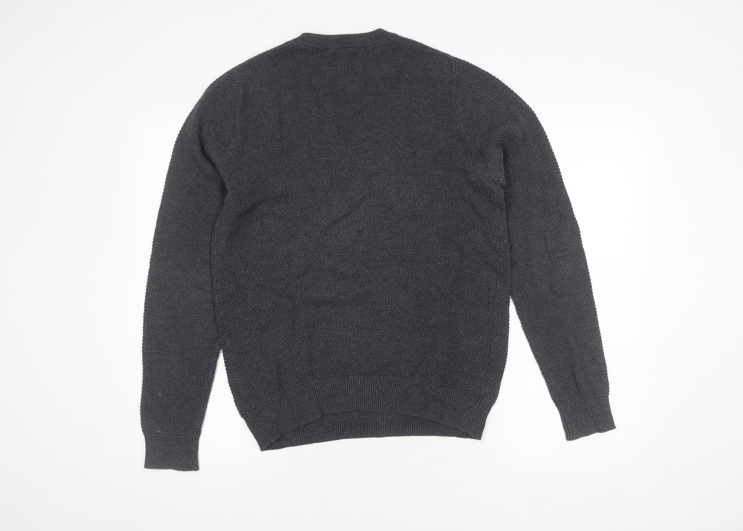 Howick Men's Grey Cotton S Pullover Jumper