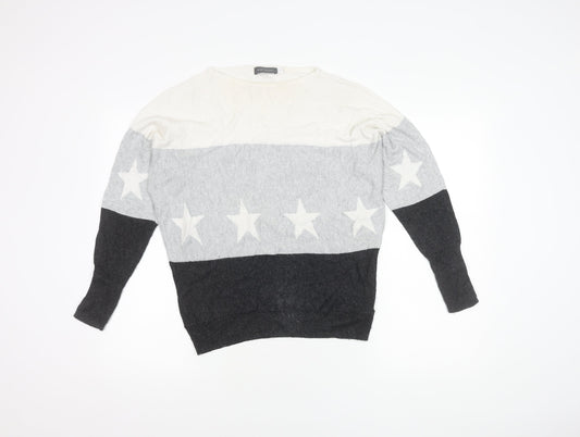 Womens UK Size XS Mint Velvet Grey Pullover Jumper
