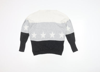 Womens UK Size XS Mint Velvet Grey Pullover Jumper
