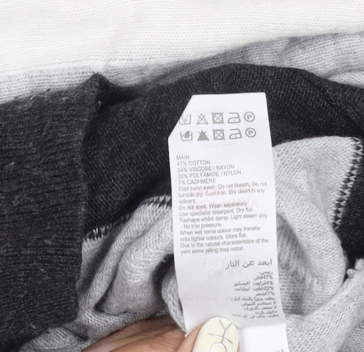 Womens UK Size XS Mint Velvet Grey Pullover Jumper