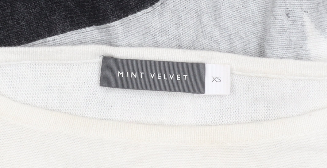 Womens UK Size XS Mint Velvet Grey Pullover Jumper